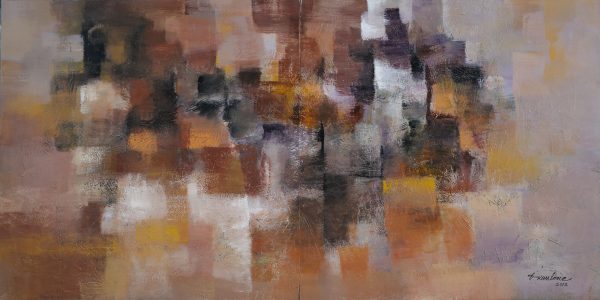 12. Đặng Kim Long, Từ giã mùa hè, sơn dầu, 80×160, 2012