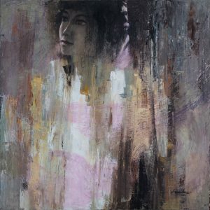 16. Đặng Kim Long, Hoài niệm, sơn dầu, 100x100cm, 1987
