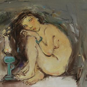 9. Nguyễn Văn Cường, đêm dài (khỏa thân), sơn dầu, 50x60cm, 2013