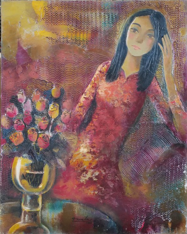 9. Đặng Kim Long, Tuổi mộng mơ, sơn dầu, 70x56cm, 2010