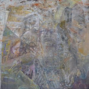 14. Lê Thanh, Beer Phố ( Phố Bùi Viện), sơn dầu, 80x80cm, 2018