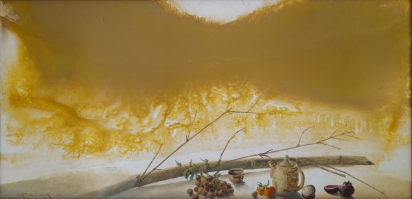 5. Nguyễn Tấn Cương, Tĩnh vật, sơn dầu, 80x160cm, 2012