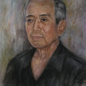 Lâm Kim, chân dung HS Trương Văn Ý, phấn tiên, 58×44 cm