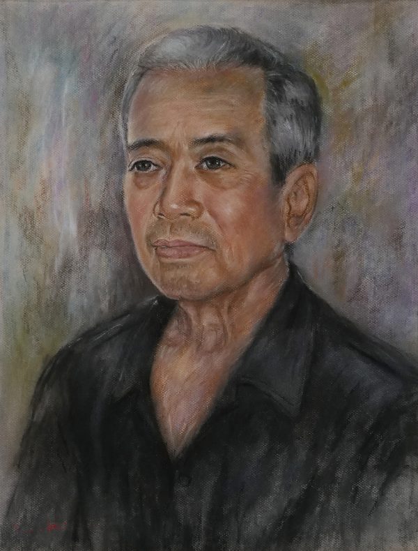 Lâm Kim, chân dung HS Trương Văn Ý, phấn tiên, 58×44 cm