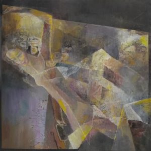 Lê Thanh, Xuân nghệ sĩ, sơn dầu, 120x120cm, 2024